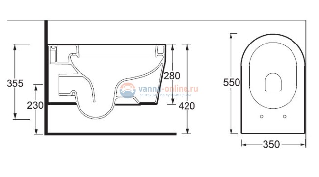 Унитаз BelBagno Genius BB541CH подвесной