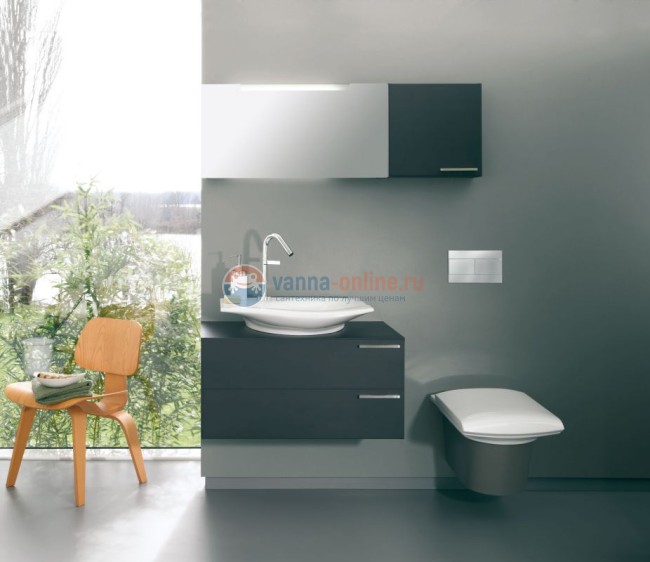 Подвесной унитаз Jacob Delafon Stillness E1303-00 с обшивкой E75629-39R и крышкой с микролифтом Подвесной унитаз Jacob Delafon Stillness E1303-00 с обшивкой E75629-39R и крышкой с микролифтом