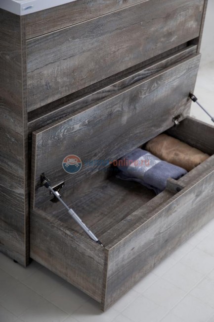 Тумба с раковиной Art&Max Family-900-3C-PIA-PE, 90 x 47 x 84.5 см напольная, бежево-серый (Pino Esotica)