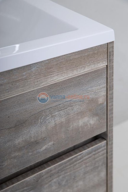 Тумба с раковиной Art&Max Family-900-3C-PIA-PE, 90 x 47 x 84.5 см напольная, бежево-серый (Pino Esotica)