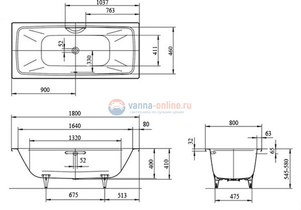 Стальная ванна KALDEWEI Cayono Duo 180x80 standard mod. 725 272500010001 Стальная ванна KALDEWEI Cayono Duo 180x80 standard mod. 725 272500010001
