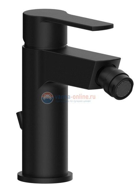 Смеситель для биде Cezares Ovest OVEST-BSM1-NOP, с донным клапаном, черный матовый