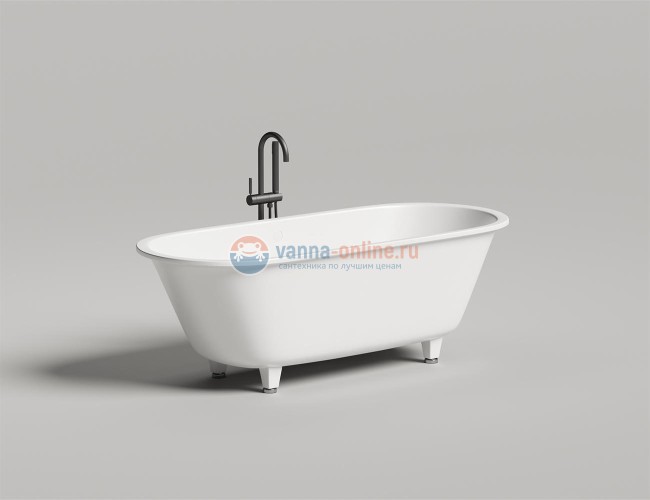 Ванна из искусственного камня Salini Ornella Axis Kit 180 x 80 x 60 см из материала Sapirit, белая матовая 103511M Ванна из искусственного камня Salini Ornella Axis Kit 180 x 80 x 60 см из материала Sapirit, белая матовая 103511M