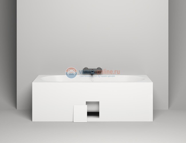 Ванна из искусственного камня Salini Ornella Axis Kit 180 x 80 x 60 см из материала Sapirit, белая матовая 103511M Ванна из искусственного камня Salini Ornella Axis Kit 180 x 80 x 60 см из материала Sapirit, белая матовая 103511M