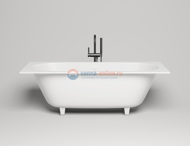 Ванна из искусственного камня Salini Ornella Axis Kit 180 x 80 x 60 см из материала Sapirit, белая матовая 103511M Ванна из искусственного камня Salini Ornella Axis Kit 180 x 80 x 60 см из материала Sapirit, белая матовая 103511M