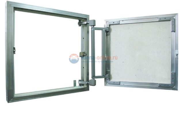 Сантехнический люк под плитку Люкер AL-KR ширина 25 см, высота 40 см, нажимной