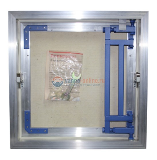 Сантехнический люк под плитку Люкер AL-KR ширина 25 см, высота 40 см, нажимной