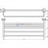 Полка Hansgrohe Logis 41720000 с держателем для полотенец