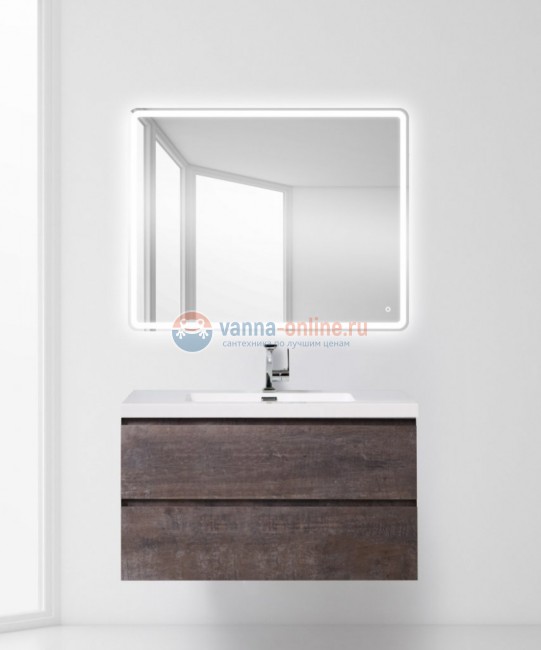 Тумба с раковиной BelBagno Luce LUCE-1000-2C-SO-PT, 100 х 48 х 50 см, цвет серый камень (stone) Тумба с раковиной BelBagno Luce LUCE-1000-2C-SO-PT, 100 х 48 х 50 см, цвет серый камень (stone)