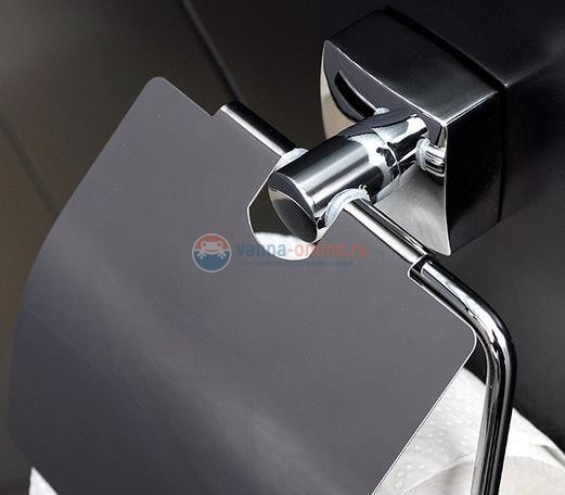 Держатель туалетной бумаги Fixsen Kvadro FX-61310 с крышкой Держатель туалетной бумаги Fixsen Kvadro FX-61310 с крышкой