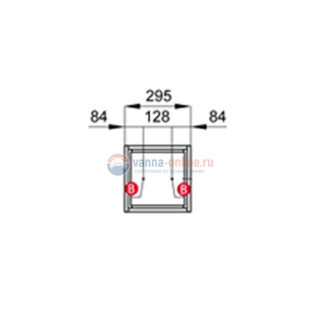 Шкафчик Акватон Уэльс 30, темный шоколад