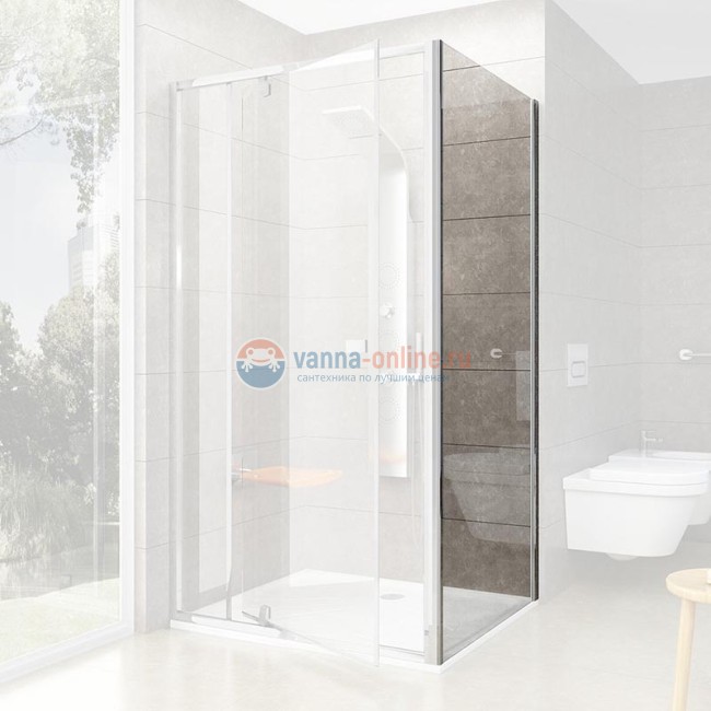 Неподвижная стенка Ravak Pivot PPS-80 90G40C00Z1, блестящий/транспарент