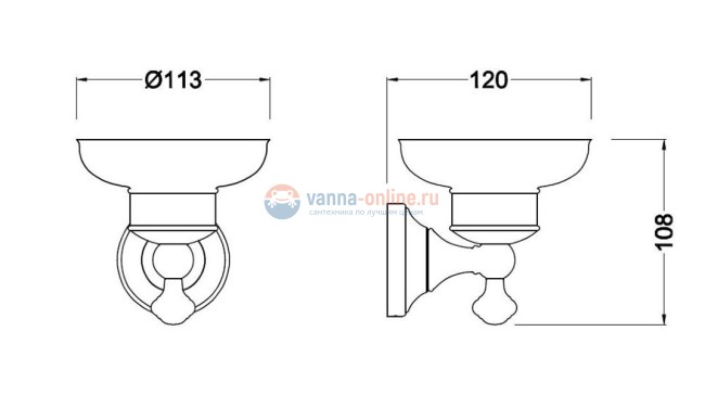 Мыльница Schein Saine Chrome 7053004 Мыльница Schein Saine Chrome 7053004
