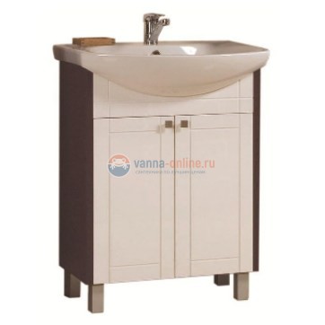 Тумба под раковину Акватон Альпина 65, 1A133401AL500 венге Тумба под раковину Акватон Альпина 65, 1A133401AL500 венге