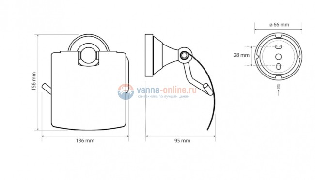 Держатель туалетной бумаги Bemeta Kera 144712017 13.6 x 9.5 x 15.6 см с крышкой, бронза