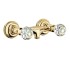 Смеситель Kludi Adlon 5161045G4 для душа, ручки хрусталь, цвет золото 23 карата Смеситель Kludi Adlon 5161045G4 для душа, ручки хрусталь, цвет золото 23 карата