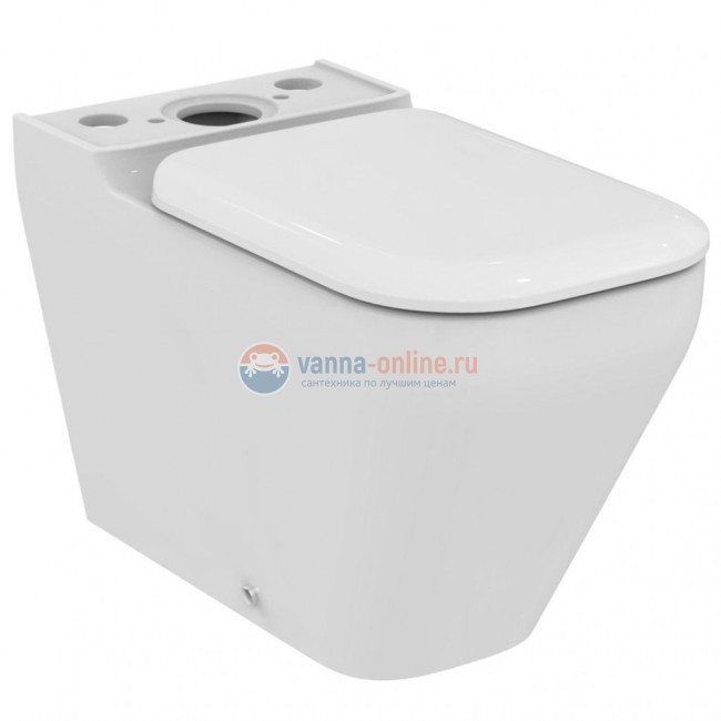 Напольный пристенный унитаз для монтажа с бачком Ideal Standard TONIC II AquaBlade® K316801