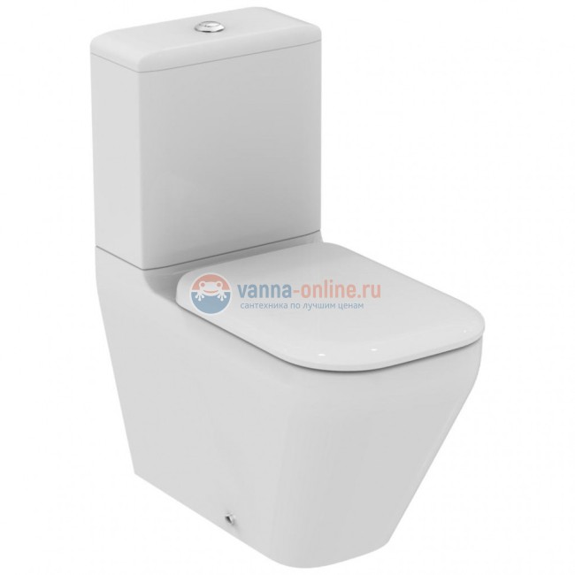 Напольный пристенный унитаз для монтажа с бачком Ideal Standard TONIC II AquaBlade® K316801
