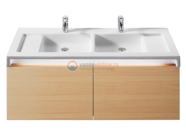 Раковина Roca Stratum 130 327630000 двойная, 130 x 50 см