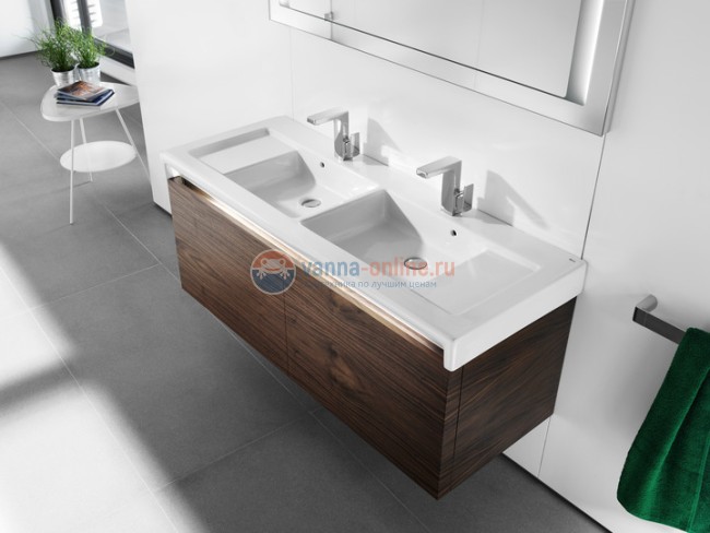 Раковина Roca Stratum 130 327630000 двойная, 130 x 50 см