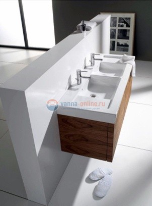 Раковина Roca Stratum 130 327630000 двойная, 130 x 50 см