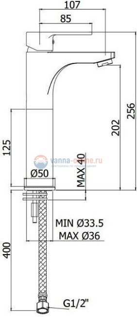 Смеситель Paffoni Red RED071CR120 для раковины Смеситель Paffoni Red RED071CR120 для раковины