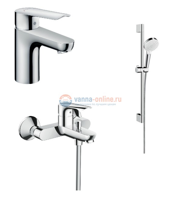 Комплект смесителей Hansgrohe Logis E 70 (a), 71177000+71415000+26532400 Комплект смесителей Hansgrohe Logis E 70 (a), 71177000+71415000+26532400