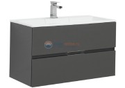 Тумба под раковину Aquanet Алвита 90 240111, цвет серый антрацит
