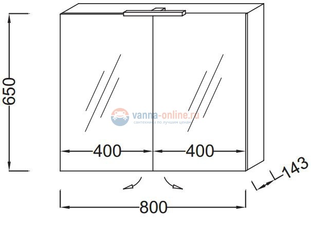 Зеркальный шкаф Jacob Delafon Formilia 80 см, EB796-G1C, белый бриллиант, с подсветкой Зеркальный шкаф Jacob Delafon Formilia 80 см, EB796-G1C, белый бриллиант, с подсветкой