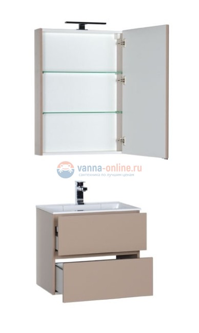 Тумба под раковину Aquanet Алвита 60 00182734, цвет ясень коимбра Тумба под раковину Aquanet Алвита 60 00182734, цвет ясень коимбра