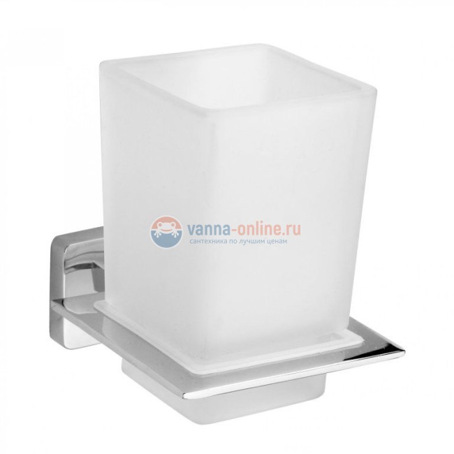 Стакан для зубных щеток Bemeta Niki 153110052 7.7 x 10 x 9.7 см настенный, хром
