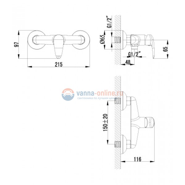 Смеситель с гигиеническим душем Lemark PRAMEN LM3318B Смеситель с гигиеническим душем Lemark PRAMEN LM3318B