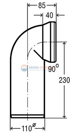 Соединительный патрубок Viega V4 мод. 3811, 100551