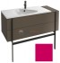 Тумба под раковину Jacob Delafon Nouvelle Vague 120 EB3033-441, 2 ящика, с выступом, цвет - фуксия глянцевый