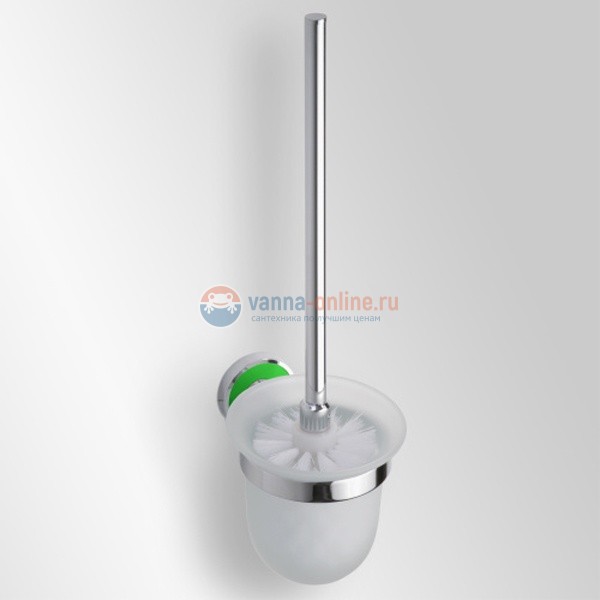 Ершик Bemeta Trend-i 104113018a 9.5 x 14 x 36 см, хром, зеленый