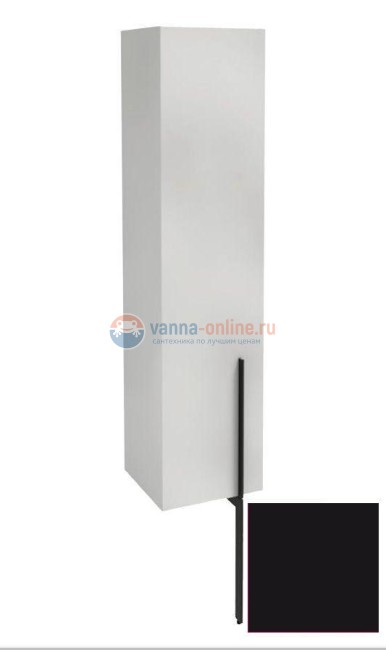 Пенал Jacob Delafon Nouvelle Vague 35 см, EB3047G-274, цвет черный глянцевый, левый