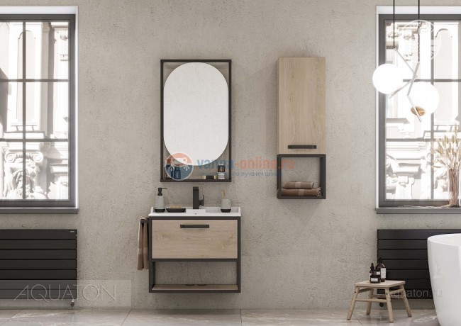 Полка Акватон Лофт Фабрик 1A242703LTDU0, дуб эндгрейн