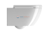 Подвесной унитаз GSI Pura 881511, безободковый с крышкой-сиденьем MS86CN11 SoftClose
