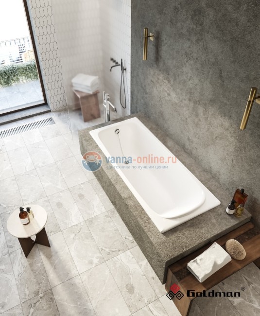 Чугунная ванна Goldman Loft 170x70