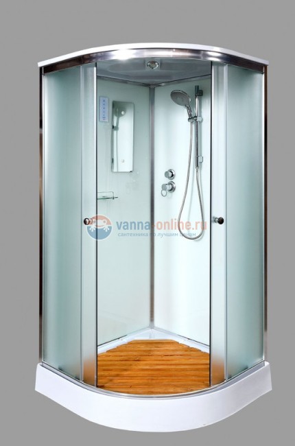 Душевая кабина Deto D D01S+ эл. 100 x 100 см, с крышей и электрикой