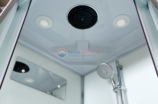 Душевая кабина Deto D D01S+ эл. 100 x 100 см, с крышей и электрикой