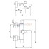 Смеситель термостатический для ванны и душа E.C.A Thermostatic 102102340EX