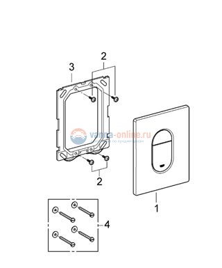 Панель Grohe Arena Cosmopolitan 38844SH0, альпин-белый