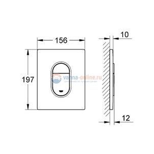 Панель Grohe Arena Cosmopolitan 38844SH0, альпин-белый