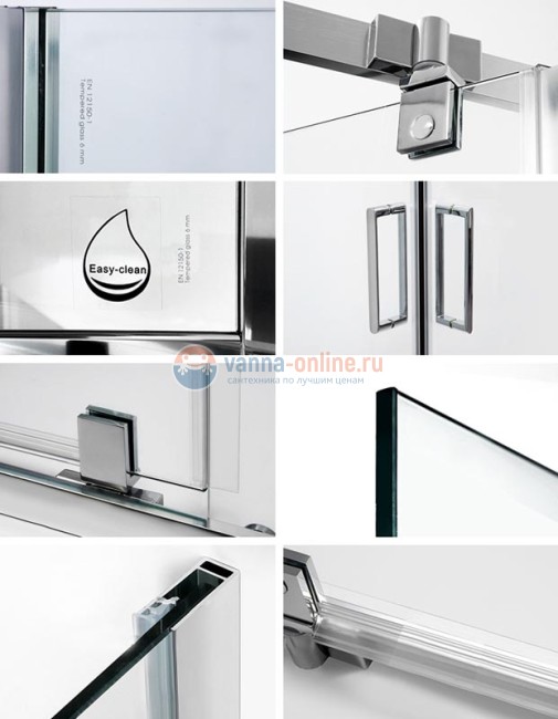 Душевой уголок WasserKRAFT Leine 35P03, 90 см, стекло прозрачное Душевой уголок WasserKRAFT Leine 35P03, 90 см, стекло прозрачное