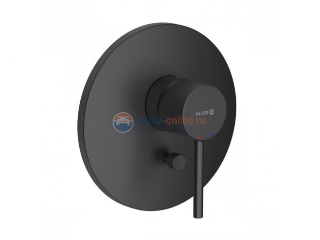 Смеситель Kludi Bozz 386503976 для ванны и душа, черный матовый