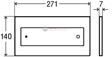 Кнопка смыва Viega Visign for Style 12 мод. 8332.1 687861, цвет стекло парсоль/черный