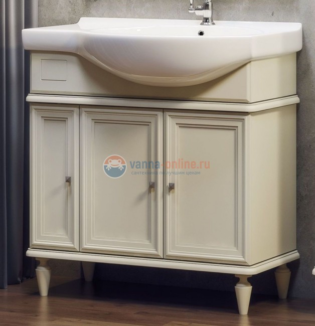 Тумба под раковину Opadiris Санрайз 90 R, Z0000006354, слоновая кость