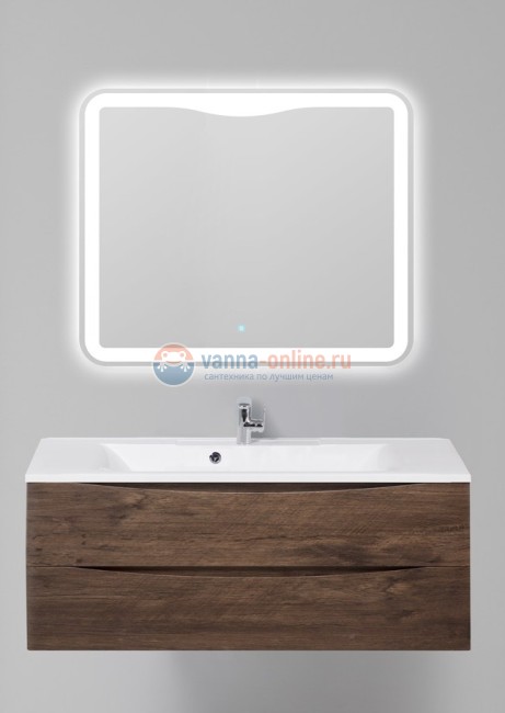 Тумба с раковиной BelBagno Marino MARINO-1200-2C-SO-RW-P, 120 см, Rovere Moro - темно-коричневый
