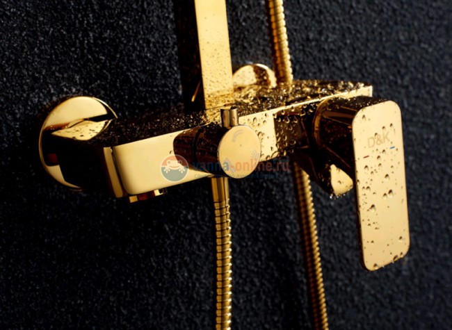 Душевая система D&K Berlin Touro DA1433703A01 золото Душевая система D&K Berlin Touro DA1433703A01 золото